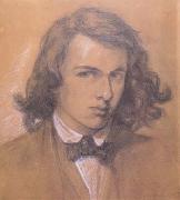 Dante Gabriel Rossetti Self-Portrait (mk28) oil on canvas